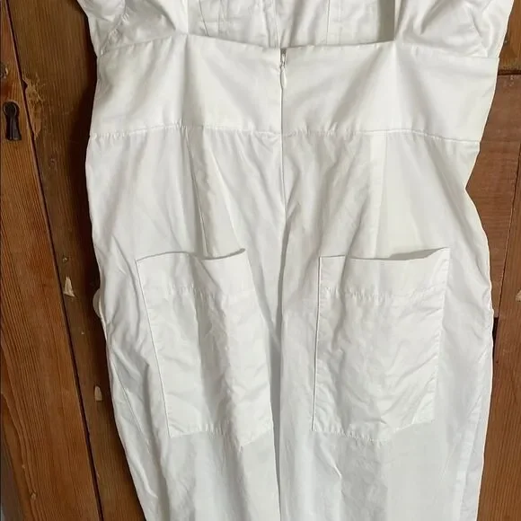 Tibi crisp White Ruffled Jumpsuit